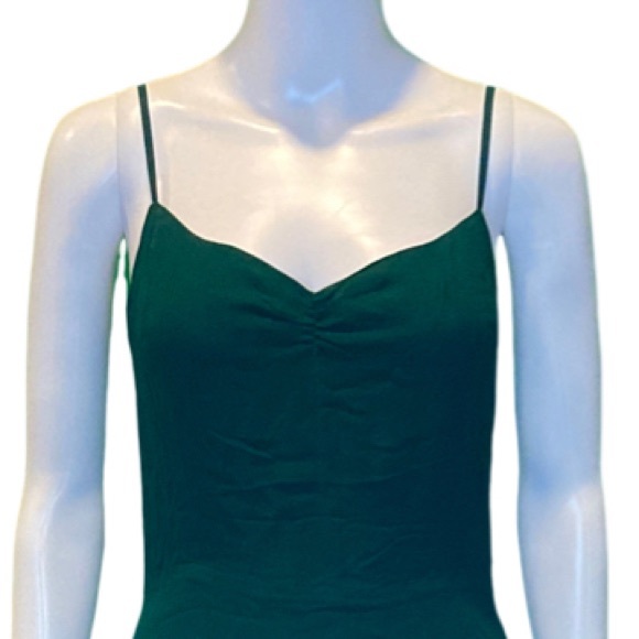 NWT Reformation Emerald Celestia Midi Spaghetti Strap Dress - Sz 8 - Picture 9 of 13